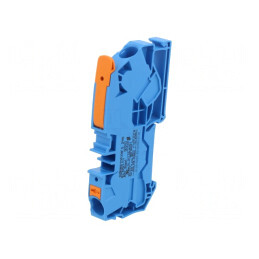 Conector Îmbinare Șine 0,5-16mm² 1 Pista 2 Borne Albastru | Electronic-mag.ro | Componente Electronice