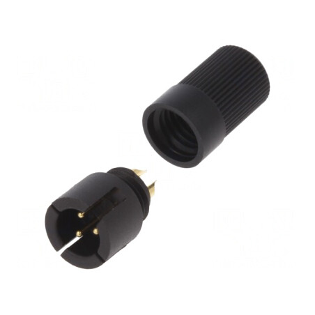 Conector Circular 719 60V 3 PIN Mufă Tată Lipire Cabluri 3A | Electronic-mag.ro | Componente Electronice