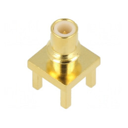 Conector Tată 50Ω THT PTFE Aurit Alamă