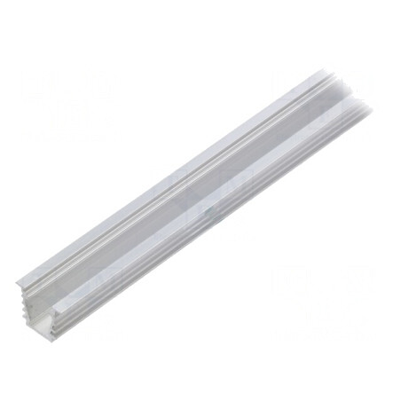Profil LED Aluminiu Încastrat 1m DEEP10 Natural | Electronic-mag.ro | Componente Electronice
