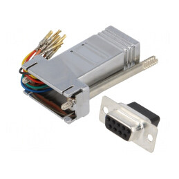 Adaptor D-Sub 9pin mamă la RJ45 soclu | Electronic-mag.ro | Componente Electronice
