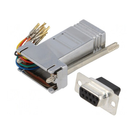 Adaptor D-Sub 9pin mamă la RJ45 soclu | Electronic-mag.ro | Componente Electronice