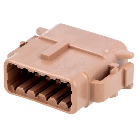 Conector DTM Mamă IP68 12 PIN Maro | Electronic-mag.ro | Componente Electronice