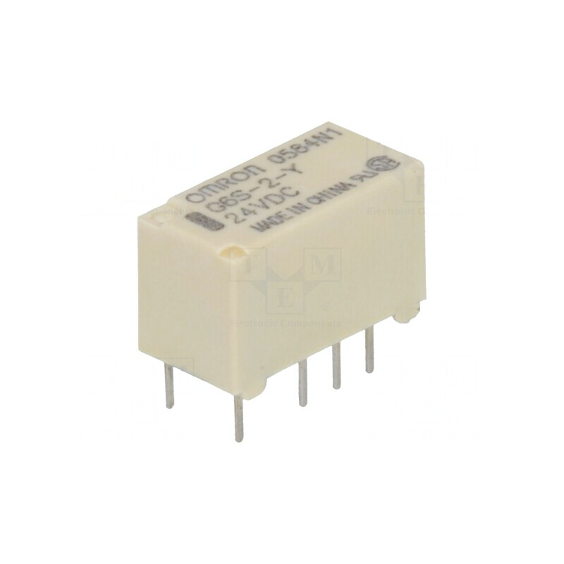 Releu Electromagnetic DPDT 24VDC 2A | Electronic-mag.ro | Componente Electronice