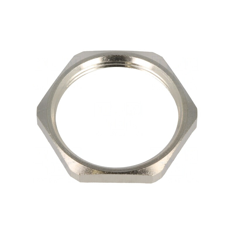 Piuliţă împământare M32 alamă nichel 4,5mm Cheie 36mm | Electronic-mag.ro | Componente Electronice