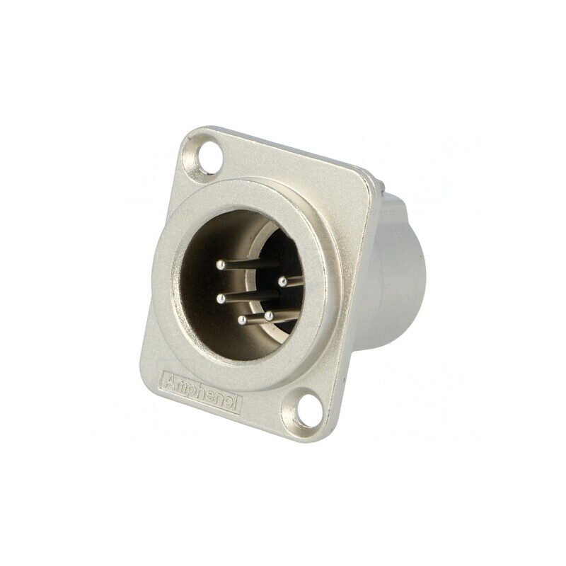 Soclu XLR Tată 5 Pin Argintat | Electronic-mag.ro | Componente Electronice