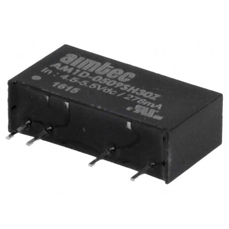 Convertor DC/DC 1W 5V la 9V 110mA SIP7 | Electronic-mag.ro | Componente Electronice