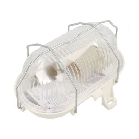 Lampă de Exterior Ovală IP44 E27 Policarbonat | Electronic-mag.ro | Componente Electronice