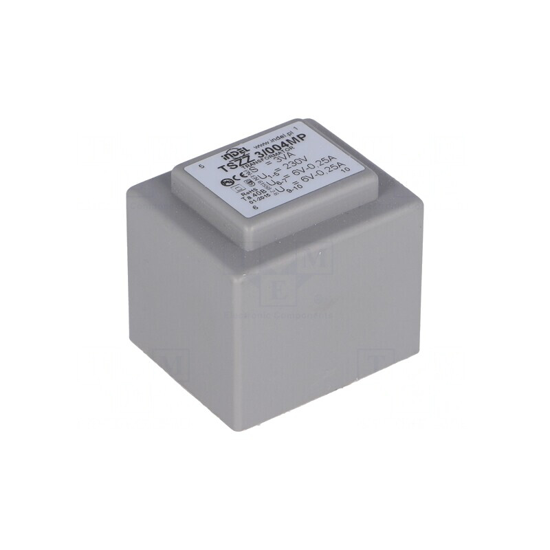 Transformator Încapsulat 3VA 230V AC 6V 250mA PCB | Electronic-mag.ro | Componente Electronice