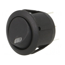 Comutator Rocker SPST ON-OFF 20A/14VDC cu LED Negru | Electronic-mag.ro | Componente Electronice