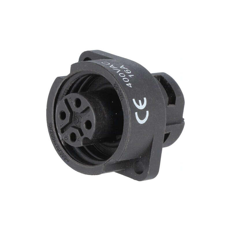Soclu WA22 mamă 4 pini IP67 16A 400V terminal şurub | Electronic-mag.ro | Componente Electronice Soclu WA22 mamă 4 pini IP67 16A 400V terminal şurub | Electronic-mag.ro | Componente Electronice