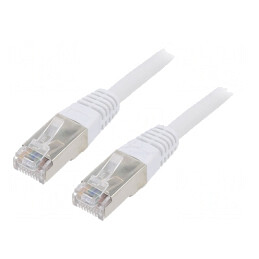 Cablu patch F/UTP Cat6 5m gri aurit 26AWG PVC | Electronic-mag.ro | Componente Electronice
