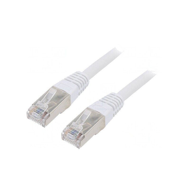 Cablu patch F/UTP Cat6 5m gri aurit 26AWG PVC | Electronic-mag.ro | Componente Electronice