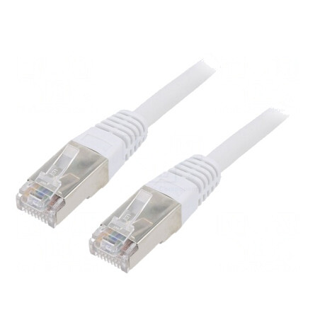 Cablu patch F/UTP Cat6 5m gri aurit 26AWG PVC | Electronic-mag.ro | Componente Electronice