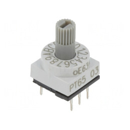Întrerupător codificare HEX/BCD 16 poziții THT 80mΩ | Electronic-mag.ro | Componente Electronice
