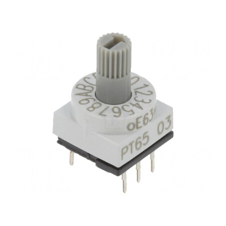 Întrerupător codificare HEX/BCD 16 poziții THT 80mΩ | Electronic-mag.ro | Componente Electronice
