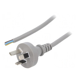 Cablu PVC 3x1mm2 3m Gri 10A | Electronic-mag.ro | Componente Electronice