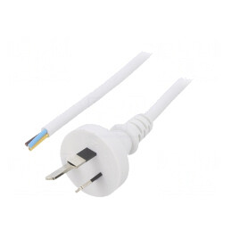 Cablu electric alb 3m 3x1mm2 10A | Electronic-mag.ro | Componente Electronice