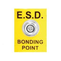 Fişă Împământare ESD 35x25mm 1MΩ EU | Electronic-mag.ro | Componente Electronice