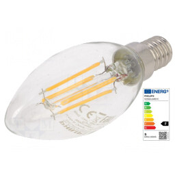 Lampă LED E14 Alb Cald 4,3W 2700K
