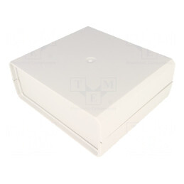 Carcasă ABS gri cu panou 159mm x 140mm x 60mm | Electronic-mag.ro | Componente Electronice