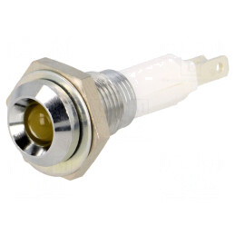 Lampă LED concavă galbenă 9mm pentru PCB | Electronic-mag.ro | Componente Electronice