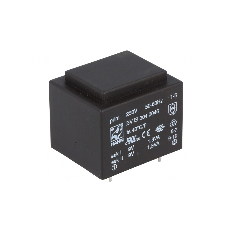 Transformator Încapsulat 2,6VA 230VAC 9V 145mA PCB | Electronic-mag.ro | Componente Electronice Transformator Încapsulat 2,6VA 230VAC 9V 145mA PCB | Electronic-mag.ro | Componente Electronice