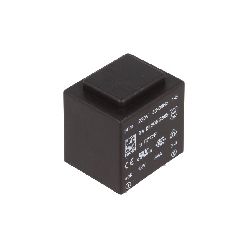 Transformator încapsulat 3VA 230V AC 12V 250mA pentru PCB | Electronic-mag.ro | Componente Electronice Transformator încapsulat 3VA 230V AC 12V 250mA pentru PCB | Electronic-mag.ro | Componente Electronice
