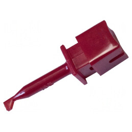 Clips de Măsurare cu Cârlig 10A Roșu 1kV 44mm | Electronic-mag.ro | Componente Electronice