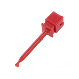 Clips de măsurare cu cârlig roșu 10A 63mm 1kVDC | Electronic-mag.ro | Componente Electronice