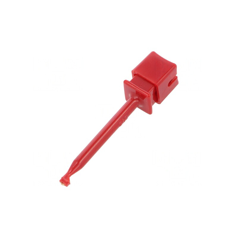 Clips de măsurare cu cârlig roșu 10A 63mm 1kVDC | Electronic-mag.ro | Componente Electronice