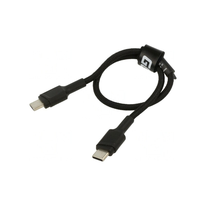 Cablu USB C 0.3m Negru 480Mbps | Electronic-mag.ro | Componente Electronice