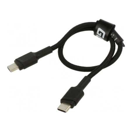 Cablu USB C 0.3m Negru 480Mbps | Electronic-mag.ro | Componente Electronice