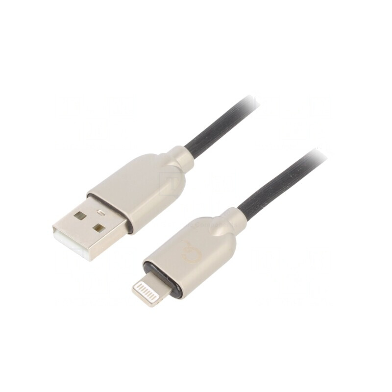 Cablu USB 2.0 Apple Lightning 2m Negru | Electronic-mag.ro | Componente Electronice Cablu USB 2.0 Apple Lightning 2m Negru | Electronic-mag.ro | Componente Electronice
