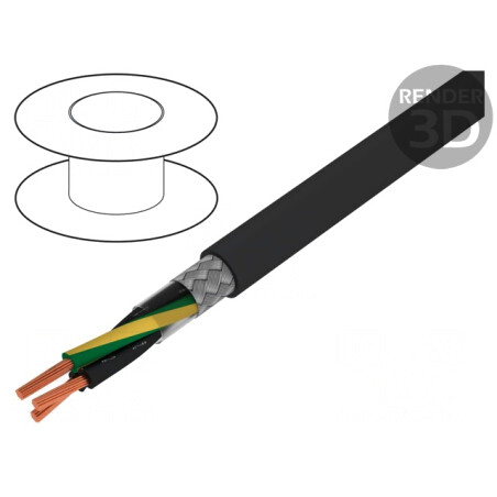 Cablu ÖLFLEX® CLASSIC 115 CY BK 3x2.5mm² PVC Negru 300V/500V | Electronic-mag.ro | Componente Electronice