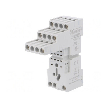 Stativ pentru șină DIN 8 10A 250VAC HR60 | Electronic-mag.ro | Componente Electronice