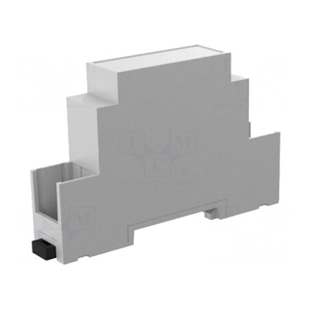 Carcasă pentru șină DIN, gri, 90x18x53mm | Electronic-mag.ro | Componente Electronice
