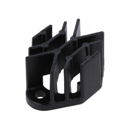 Radiator turnat cu aripioare negru 40mm x 27mm | Electronic-mag.ro | Componente Electronice