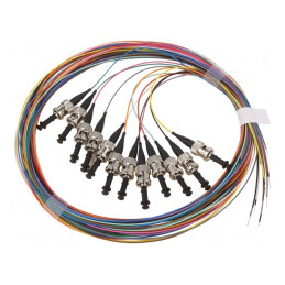 Set Dispozitive Fibră Optică OM1 ST/UPC 2m LSZH 12 Buc. | Electronic-mag.ro | Componente Electronice
