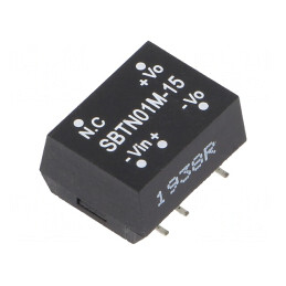 Convertor DC/DC 1W 10.8-13.2V la 15V 6.7-67mA | Electronic-mag.ro | Componente Electronice