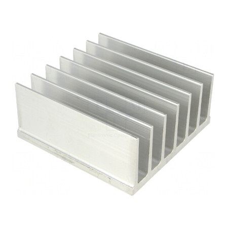 Radiator Aluminiu cu Aripioare 80x78x35mm | Electronic-mag.ro | Componente Electronice