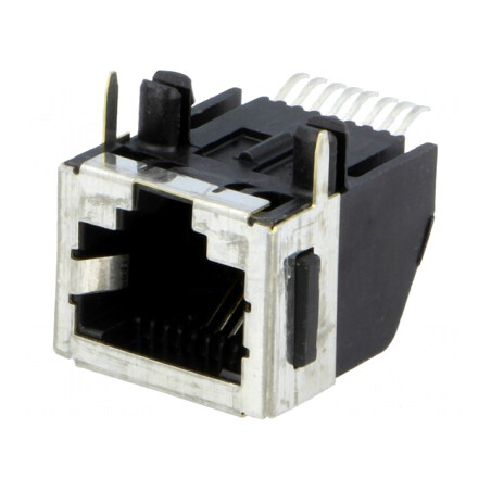 Soclu RJ45 8P8C pentru PCB SMT | Electronic-mag.ro | Componente Electronice