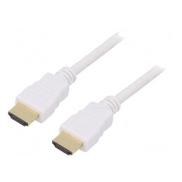 Cablu HDMI 2.0 3m Alb | Electronic-mag.ro | Componente Electronice