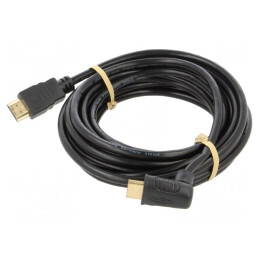 Cablu HDMI HDCP 2.2 90° 5m Negru