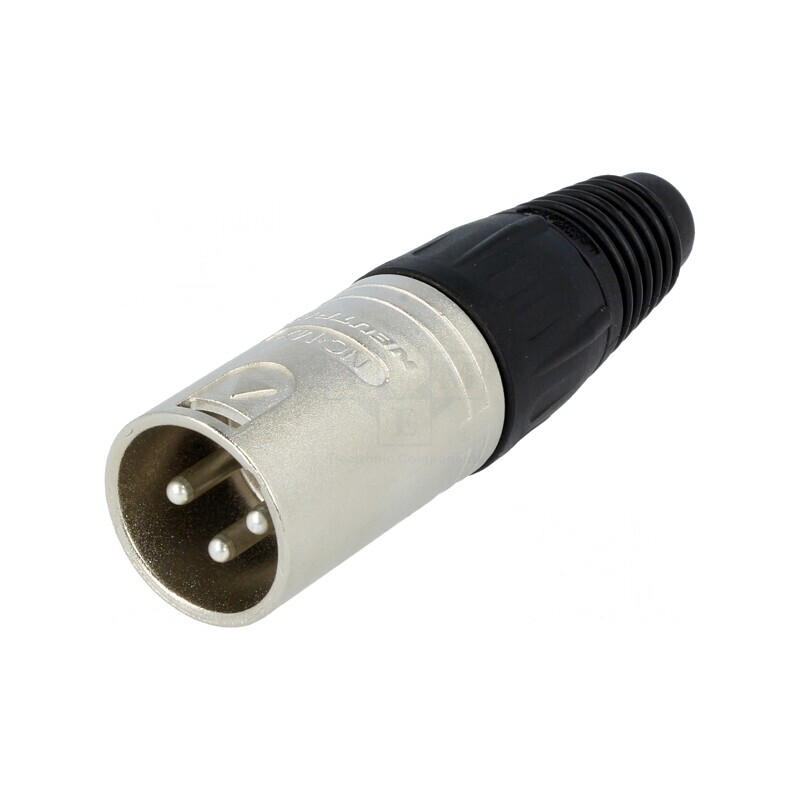 Mufă XLR Tată 3 PIN pentru Cablu 3,5-8mm | Electronic-mag.ro | Componente Electronice