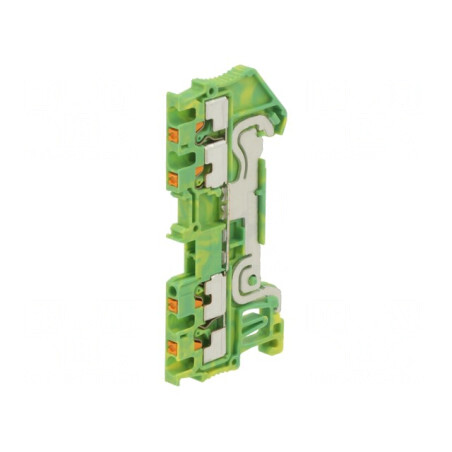 Terminal îmbinare șine 0,14-1,5mm² 1 pistă 4 borne push-in | Electronic-mag.ro | Componente Electronice