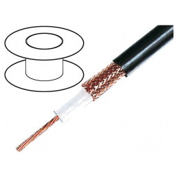 Cablu Coaxial RG213U Cupru Negru 10.3mm PVC | Electronic-mag.ro | Componente Electronice