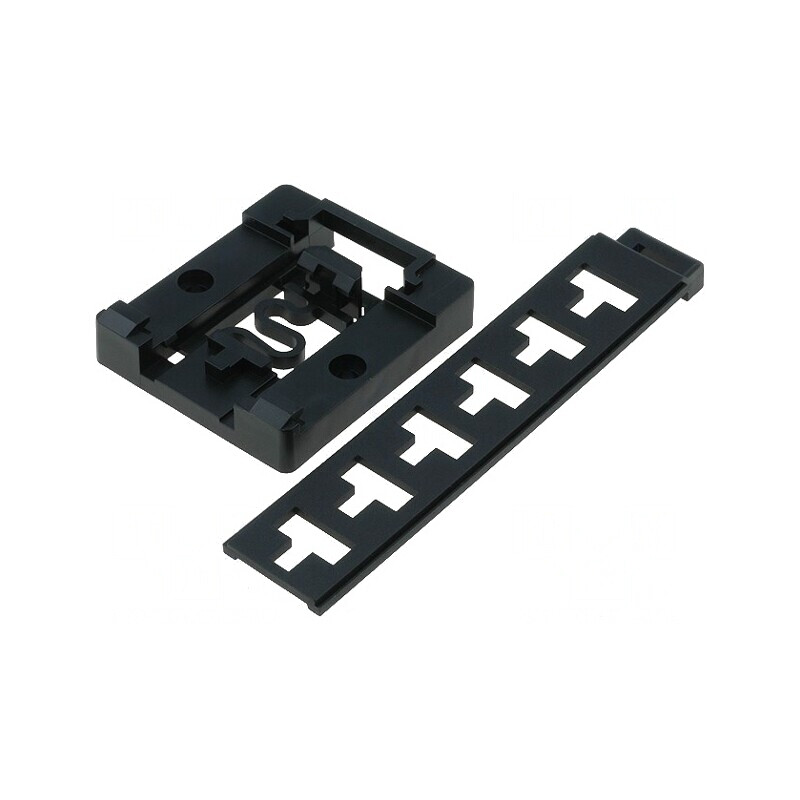 Mâner Șină DIN Negru | Electronic-mag.ro | Componente Electronice