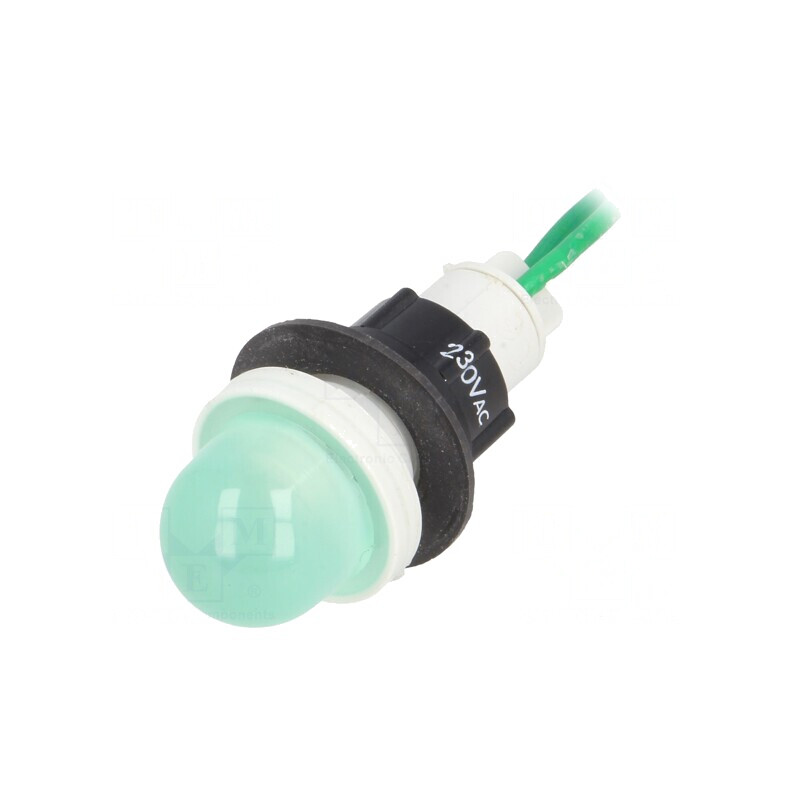 'Lampă Control LED Verde 230V 13mm' | Electronic-mag.ro | Componente Electronice