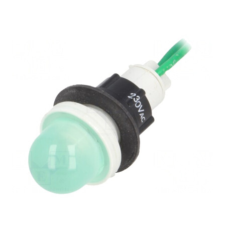 'Lampă Control LED Verde 230V 13mm' | Electronic-mag.ro | Componente Electronice
